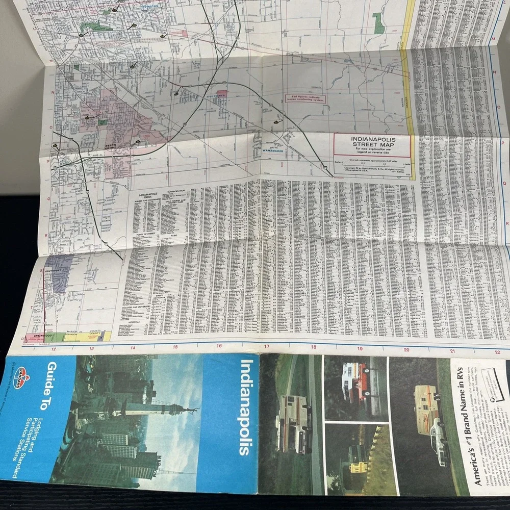 Standard Oil Division Of Amoco Oil Company Indianapolis Guide‎ Map
